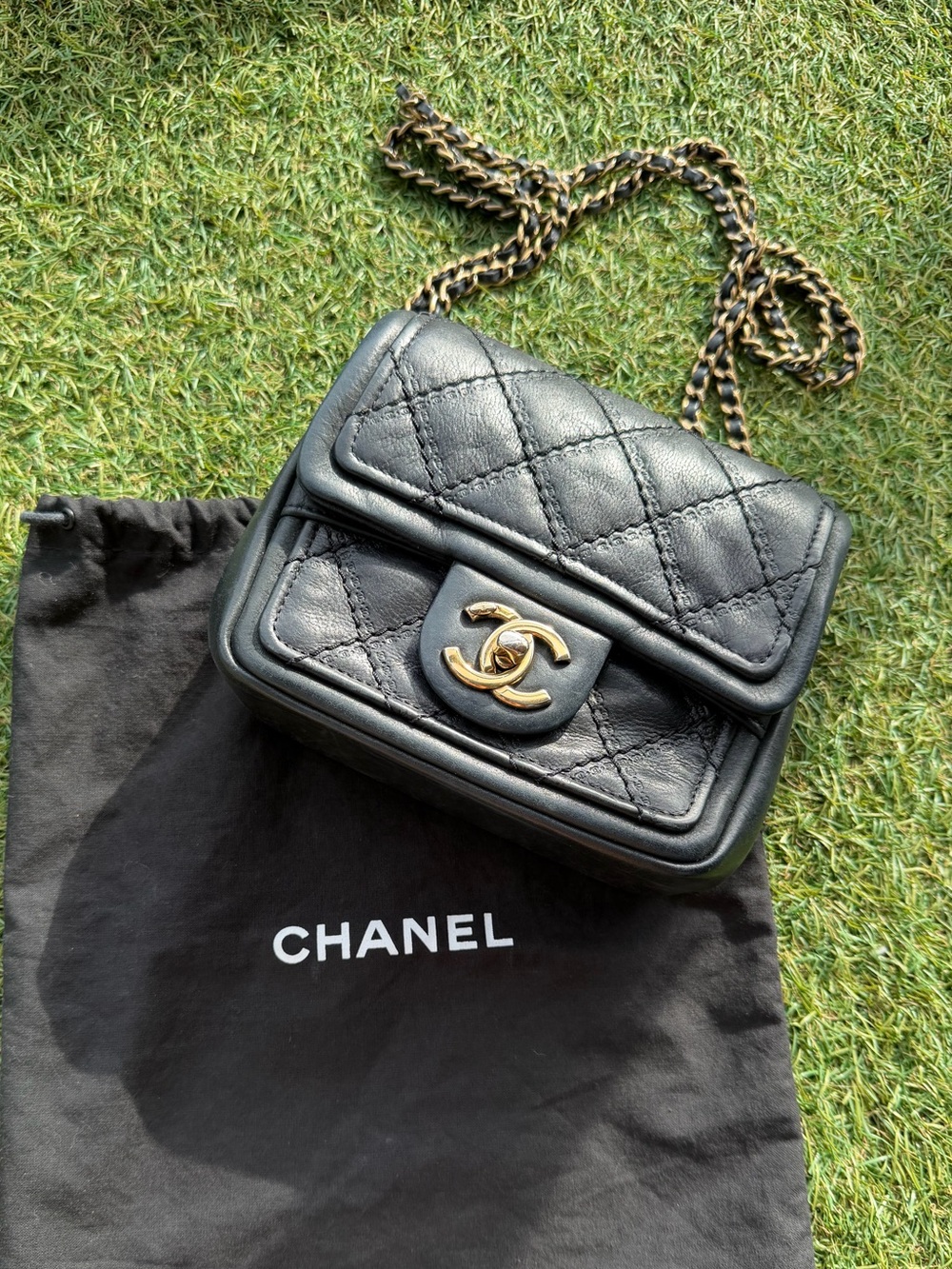 RARE Chanel Sheriff's Star Mini Classic Flap Bag